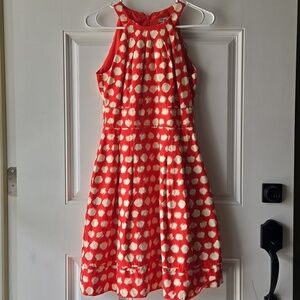 Eliza J Missy Halter Top Polka Dot Dress